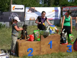 JUNIORI:1.ENJI-12 měsíců, 2.BOBINKA -6 měsíců, 3.JACKIE-11 měsíců